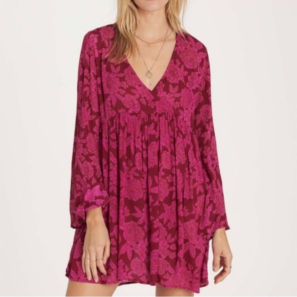 Billabong Baby doll bell sleeve mini dress s M